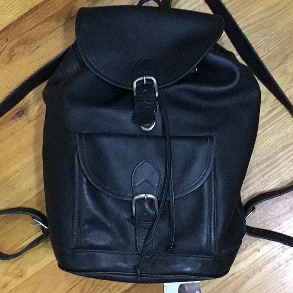 EUC Aston Leather Backpack w/solid brass hardware. - Picture 3 of 6